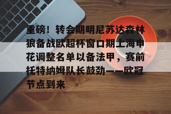 开云-重磅！转会期明尼苏达森林狼备战欧超杯窗口期上海申花调整名单以备法甲，赛前托特纳姆队长鼓劲——欧冠节点到来